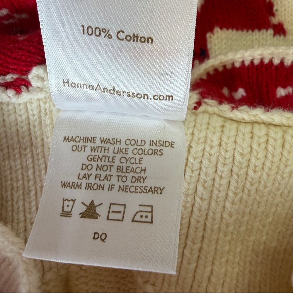 Hanna‎ Andersson Dear Deer Knit Holiday Sweater Jumper 60cm 3-6 months - Picture 5 of 9